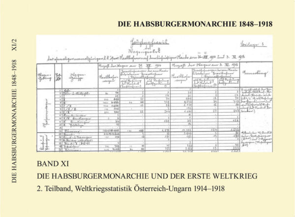 Die Habsburgermonarchie 1848-1918: Die Habsburgermonarchie 1848-1918 Band XI/2: Die Habsburgermonarchie und der Erste Weltkrieg