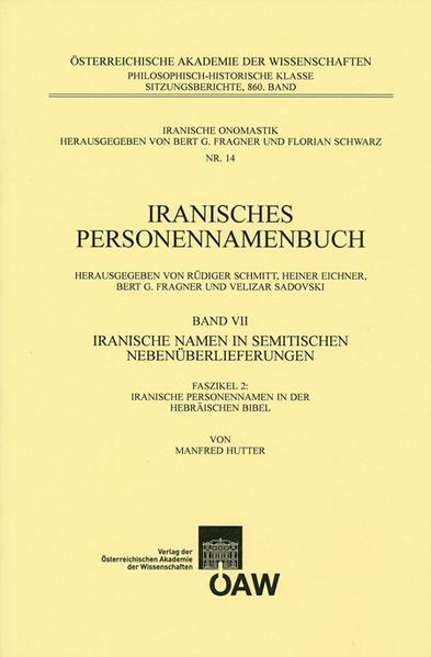 Iranisches Personennamenbuch Band VII/Faszikel 2:Iranische Namen in Semitischen Nebenüberlieferungen | Bundesamt für magische Wesen