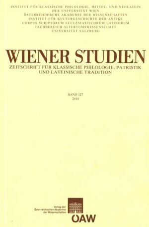 Wiener Studien. Zeitschrift für Klassische Philologie