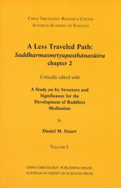 A Less Traveled Path brings to light unique textual evidence of an important transitional moment in Indian Buddhism. This book includes a critical edition and translation of the second chapter of a third- or fourth-century Buddhist Übersetzt von text, the Saddharmasmṛtyupasthānasūtra, which sheds light on the so-called “Middle Period” of Indian Buddhism. In his introduction, Stuart argues that meditative practice, rhetoric, and philosophy were intimately tied to one another when the Saddharmasmṛtyupasthānasūtra was redacted, and that it serves as an important historical touchstone for understanding the development of Buddhist mind-centered metaphysics. This development is historically significant because it marks a major shift in Indian Buddhist religious practice, which conditioned the emergence of fully developed Mahāyāna path schemes and power-oriented tantric ritual traditions in the centuries that followed the text’s compilation