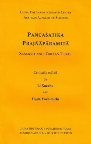 The Pañcaśatikā Prajñāpāramitā or „Perfection of Wisdom in 500 Lines“ is a Mahāyāna Bud- dhist scripture that has received almost no attention to date, neither within Buddhist tradition nor in modern scholarship. The text is nonetheless of unique value, as an influence of the Consciousness-only or Yogācāra school can clearly be seen. The critical edition of the Übersetzt von text presented in this volume is chiefly based on a photocopy kept in the library of the China Tibetology Research Center, Beijing, of a codex unicus found in the Norbulingka Palace in Lhasa. The volume also contains a critical edition of the Classical Tibetan translation, the Song dynasty Chinese translation, and a diplomatic transcription of the Übersetzt von manuscript. The introduction is offered in English, Chinese, and Japanese.