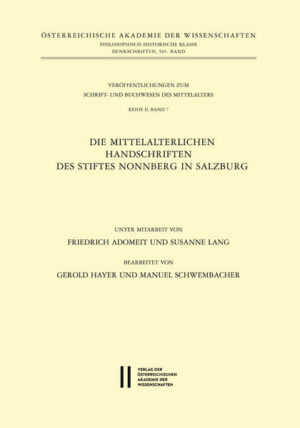 Katalog der mittelalterlichen Handschriften des Stiftes Nonnberg in Salzburg | Bundesamt für magische Wesen