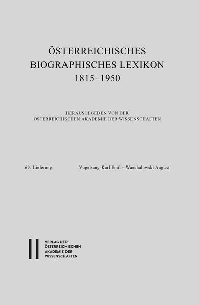 Österreichisches Biographisches Lexikon 1815-1950: Österreichisches Biographisches Lexikon 1815-1950