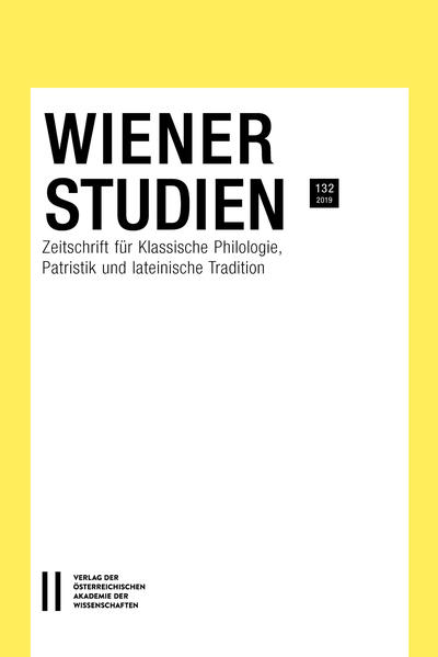 Wiener Studien. Zeitschrift für Klassische Philologie