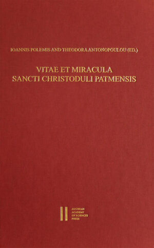 The Greek dossier on St. Christodoulos, founder of the monastery of Patmos (1088), consists of four texts, three vitae and a narrative of a miracle, all written within roughly two centuries after the saint’s death by brethren of his monastic community. They are not only important for the reconstruction of the course of life of one of the most famous Byzantine saints, but they are also a unique source for the political and social history of Byzantium and the Eastern Mediterranean from the late 11th to the 13th century. Despite their great importance, these texts have remained almost unknown until today because they are contained in a 19th century edition that is hardly accessible any more and was intended exclusively for the monks and visitors of the John Prodromos Monastery. The new critical edition, which is accompanied by a critical and exhaustive apparatus of sources as well as an index of personal names and of all passages of previous authors quoted or referred to in the texts, will be appreciated by historians and literary scholars alike. Historians will now have at their disposal an important source for the history of the Comnenian period and beyond, while scholars interested in Byzantine literature will have the opportunity to examine in depth four important and rather complex documents, which offer three different visions of the phenomenon of sanctity in Byzantium at the eve of the Fourth Crusade. The introduction discusses several literary, historical and text-critical aspects of the dossier. Extensive summaries in English make these texts available to a wider audience for the first time.