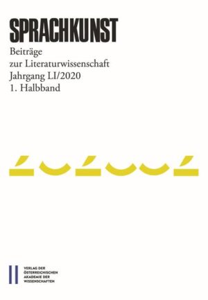Sprachkunst. Beiträge zur Literaturwissenschaft: Sprachkunst 51/2020 1. Halbband | Bundesamt für magische Wesen