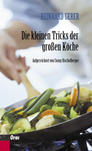 Die erweiterte Neuausgabe des Bestsellers - mit einem Special zur boomenden Asia-Küche. Dieses Buch ist kein Kochbuch. Es enthält keine Rezepte. Es ist eine Sammlung von Tipps des Spitzenkochs Reinhard Gerer, die beim Kochen den „kleinen Unterschied“ ausmachen und mit denen auch Ungeübten der Schritt vom Kochen zur Kochkunst gelingt. Von A-Z werden Fragen beantwortet wie: Wie löst sich das Biskuit leichter vom Blech? Wie verhindert man das Platzen von Bratwürsten? Wie filettiert man Forellen? Wie gelingt die Mayonnaise? Wie wird die Rindsuppe nicht trüb? Wie bekommt das Wiener Schnitzel Wellen?