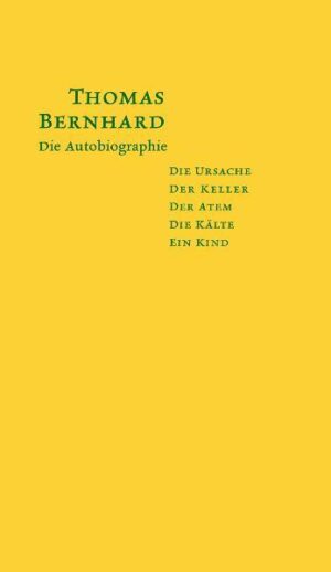 „DIE URSACHE“ UND IHRE FOLGEN: In fünf Erzählungen zwischen Dichtung und Wahrheit legt Thomas Bernhard offen, wie er der Schriftsteller wurde, der er war - von der Kindheit über die Internatszeit in Salzburg, die Lehre und das Studium bis zur Isolation des Achtzehnjährigen in einer Lungenheilstätte. Wer die Welt des Thomas Bernhard verstehen will, findet hier den Schlüssel: „Das ist die Geschichte eines jungen Menschen, auf dem eigentlich nur herumgetrampelt worden ist, sei es von Seiten der Stadt, ihrer Bewohner, der Verwandtschaft, ganz gleich.“ (Thomas Bernhard)