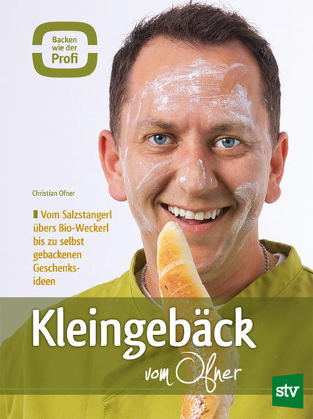 Mit dem Backprofi zum eigenen Kleingebäck Der österreichische Backprofi Christian Ofner ist einem breiten Publikum aus TV-Kochsendungen wie „Frisch gekocht“ und durch seine Auftritte mit Meisterköchen wie Toni Mörwald und Johann Lafer bekannt. In seinem ersten Buch widmet er sich dem Thema Kleingebäck, wobei er nicht nur die nötigen Grundkenntnisse kundig und in vielen Schritt-für-Schritt-Bildern vermittelt, sondern auch zahlreiche Rezeptideen, von klassisch bis ungewöhnlich, präsentiert: • Klassisches pikantes Gebäck fürs Körberl: Handsemmeln, Salz- oder Käsestangerln, Brezen, Laugenstangerln, Pizzafladen, Speck- und Gewürzweckerln … • Klassisches süßes Gebäck: Mohnschnecke und Nußbeugerl, Polsterzipf, Topfenstangerl, Brioschkipferl und Rosinenweckerl • Bio-Vollkorn-Gebäck: Dinkelleibchen mit Kürbiskernen, Sonnenblumenfladen, Kornstangerln mit Buttermilch oder Roggen-Dinkel-Zwiebel-Weckerln … • Diätgebäck glutenfrei, laktosefrei bzw. cholesterinarm und für Diabetiker geeignet • Backen mit Kindern: Zotters Schokoladenbrot, Apfelschnecken, Mini-Käse-Burger … • Geschenksideen aus dem Backofen: Partybrezel, Muttertagsherz, Brottorte, Geburtstagsgebäck & Co. ACHTUNG: „Backprofi“ Christian Ofner steht für publikumswirksames Schaubacken in den Buchhandlungen zur Verfügung! Der Autor Christian Ofner, Bäckermeister seit 2002, seit 2010 als „Backprofi“ selbständig. Er hält Kochkurse und Brotbackpartys in ganz Österreich und in Teilen Deutschlands, bietet mit seiner „mobilen Backstube“ Catering, arbeitet mit namhaften Köchen wie Toni Mörwald oder Johann Lafer zusammen und ist regelmäßig Gast in der ORF-Kochsendung „Frisch gekocht“. Sein Ziel ist, den Menschen das Brotbacken im wahrsten Sinne des Wortes „schmackhaft“ zu machen. Mit seiner kleinen „mobilen Backstube“ bietet er außerdem ein Catering für Veranstaltungen aller Art an.