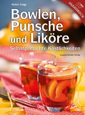 Einmalige Geschmackserlebnisse Fruchtige Bowlen, dampfende Punsche und wohlschmeckende Ansatzliköre - über 100 Rezepte, die sich alle mit leicht erhältlichen Zutaten einfach zu Hause zubereiten lassen, versprechen eine Vielfalt von besonderen Getränken, die in keinem Geschäft erhältlich sind und ein einmaliges Geschmackserlebnis versprechen: ob für zu Hause, für Gäste oder als Geschenk! -Bowlen auf Basis von Weißwein, Rotwein und Most (Apfelwein) oder alkoholfrei: Ananasbowle, Feigenbowle, Holunderblütenbowle, Erdbeerbowle mit Most, Kumquatbowle, Litschibowle u. v. m. -Heißgetränke: Punsche, Glühwein und -most, Feuerzangenbowle, Grog, Krambambuli, Jagatee, schwedischer Glögg, Cognacmilch u. v. a. m. -Ansatzliköre aus Süd- und tropischen Früchten, kandierten Früchten, Gewürzen sowie Trockenobst -Klassische Liköre: Eier-, Kümmel-, Kaffee-, Bierlikör u. a. Der Autor Dipl.-Ing. Walter Gaigg veröffentlichte im Leopold Stocker Verlag bereits den Erfolgstitel „Ansatzschnäpse“ mit mehr als 60.000 verkauften Exemplaren.