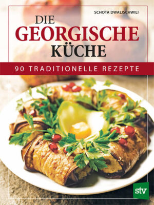 Georgien ist nicht nur ein spannendes Reiseland, sondern bietet auch eine besondere, unvergleichliche Küche, die in immer mehr georgischen Lokalen entdeckt werden kann. Viele Rezepte werden mit Walnüssen oder Granatäpfeln zubereitet, auch eine scharfe Pfefferonipaste namens Adschika und viele frische, grüne Gartenkräuter werden gerne verwendet. Neben zahlreichen Rezepten für Salate und Suppen finden sich Schmorgerichte und Eintöpfe mit Huhn, Fleisch und Fisch, gefüllte Teigtaschen (Chinkali), Maisgerichte und verschiedene Variationen der georgischen Käsepizza Chatschapuri. Mit Honig glasierte Walnüsse, süßer Rosinenreis oder ein Pudding aus Traubensaft schließen das Mahl.