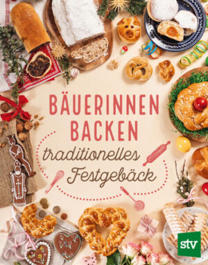 Backen wie früher -Von Neujahr bis Silvester, von Ostern bis Weihnachten -Traditionelle Gebäckspezialitäten aus Österreich, Bayern, Baden-Württemberg und Südtirol -Neue Backrezepte für Hochzeit, Muttertag und Kindergeburtstag … Zu allen Festen rund ums Jahr wurden in den verschiedenen Regionen typische Brote, Krapfen, Striezel, Brezen, Stollen und vieles mehr gebacken: Von Silvester- und Neujahrsgebäck über Faschingskrapfen, Fastenbrezen, Osterpinzen, Weihbrot, Pfingststrudel und Allerheiligenstriezel bis zu Lebkuchen-Krampus, weihnachtlichem Früchtebrot und Christstollen. Auch zu sonstigen festlichen Anlässen wie Hochzeit- und Tauffeiern gab es besondere Gebäckspezialitäten. Mehr als 100 Rezepte für traditionelles Festgebäck finden sich in dem Buch, von regionalen Spezialitäten wie Ahrntaler Topfnudeln und Tiroler Zelten über althergebrachte bäuerliche Rezepte, wie Uromas Honigbusserln und Butterstöri bis hin zu modernen Kreationen wie Kindergeburtstagskuchen in Traktorform oder Muttertagstorte in Herzform: Die Lieblingsrezepte unserer Bäuerinnen aus Österreich, Bayern, Baden-Württemburg und Südtirol sind hier versammelt! Die Einsenderinnen: Mehr als 100 Bäuerinnen aus Österreich, Bayern, Baden-Württemberg und Südtirol haben in alten Kochbüchern ihrer Mütter und Großmütter gestöbert und interessante Rezepte für Festtagsgebäck geschickt, teils sogar mit Abbildungen der oft handgeschriebenen Originalrezepte.