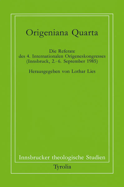 Die auf diesem Kongress gehaltenen Referate können in Gruppen eingeteilt werden, die verschiedene Themen des Origenes behandeln. Eine erste Gruppe befasst sich mit den verlorenen Werken des Origenes. Dabei werden Spuren seines Kommentars zum Propheten Haggai bei Ambrosius und Hieronymus gesichtet, Quellen ausgemacht, die Rufinus bei der lateinischen Bearbeitung des Römerkommentars verwendet hat, und auf Fragmente der Stromata in verschiedenen Schriftkommentaren des Hieronymus verwiesen. Breiten Raum nimmt in der Origenes Forschung weiterhin die Diskussion der für den Alexandriner spezifischen theologischen Anschauungen ein. Zu den klassischen Fragen der origenischen Anthropologie gehört vor allem seine Lehre von der Präexistenz der Seelen, welche durch verschiedene Beiträge auf dem Kongress beleuchtet werden. Untersucht werden ebenso die Tradition, in der Origenes steht und die Nachwirkung, die sein Werk hat.