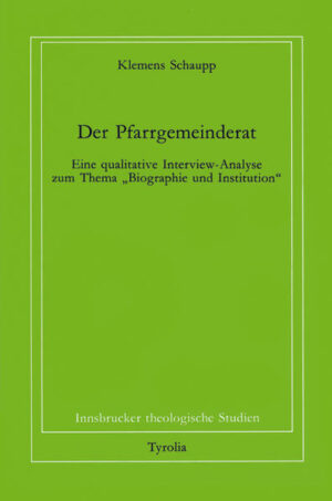 Nachdem das Zweite Vatikanische Konzil die Einrichtung von Pfarrgemeinderäten angeregt hat, überprüft die vorliegende Studie die bisherigen Erfahrungen mit diesen Gremien. Bislang lagen dazu vorwiegend Untersuchungen vor, die aus dem Blickwinkel von Priestern oder Theologen erfolgt waren oder sich auf Ergebnisse von Fragebogenaktionen stützten. Die hier vorliegende pastoralsoziologische Dissertation setzt dagegen bei erzählerischen Äußerungen von PGR-Mitgliedern an. Nach einem einleitenden Überblick über die aktuellen Probleme der Laienmitarbeiter in Pfarrgremien wird die qualitative Interview-Methode vorgestellt. Die Interviews selbst beziehen sich unter anderem auf die biographische „Karriere“ der Gesprächspartner in ihrer Gemeinde und auf institutionelle Aspekte wie Leitungsstil und Kompetenzunsicherheit.