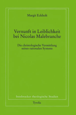 Gegen die Einstufung von Malebranche als Cartesianer zweiter Garnitur, der sich in ontologistische „Mystik“ der Gottesschau verstieg, wird gezeigt: Malebranche blieb durchaus dem kritischen Denken Descartes´ verpflichtet. Er hat dieses jedoch, indem er in den Grund der Vernunft lotete, christologisch zu begründen versucht. Denn ganzheitlich gesehen sei der Mensch aufgrund seiner Leib-Seele-Einheit (erb)sündig verfasst und auf Versöhnung in und durch Geschichte angewiesen