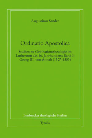 Die Ordinationstheologie des frühen Luthertums als Licht für die Ökumene Angesichts des aktuellen katholisch-lutherischen Gesprächs über die Bedeutung der Ordination befasst sich die Arbeit mit der Frage, ob es im Luthertum des 16. Jahrhunderts Ansätze einer ökumenisch relevanten Ordinationstheologie gibt. Der vorliegende erste Band behandelt den von Luther geweihten Merseburger Bischof Georg von Anhalt und untersucht u. a. seine Ordinationspraxis, seine durchgeführte liturgische Reform der Bischofs- und Presbyterweihe und seinen apologetischen Ordinationstraktat. Ergänzt wird die historisch-theologische Darstellung durch einen Tabellenteil und teilweise erstmals veröffentlichte handschriftliche Quellentexte in transkribierter Form. Diese Innsbrucker Dissertation wurde mit dem Karl-Rahner-Preis 2003 ausgezeichnet!