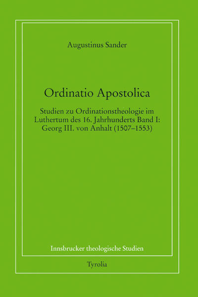 Die Ordinationstheologie des frühen Luthertums als Licht für die Ökumene Angesichts des aktuellen katholisch-lutherischen Gesprächs über die Bedeutung der Ordination befasst sich die Arbeit mit der Frage, ob es im Luthertum des 16. Jahrhunderts Ansätze einer ökumenisch relevanten Ordinationstheologie gibt. Der vorliegende erste Band behandelt den von Luther geweihten Merseburger Bischof Georg von Anhalt und untersucht u. a. seine Ordinationspraxis, seine durchgeführte liturgische Reform der Bischofs- und Presbyterweihe und seinen apologetischen Ordinationstraktat. Ergänzt wird die historisch-theologische Darstellung durch einen Tabellenteil und teilweise erstmals veröffentlichte handschriftliche Quellentexte in transkribierter Form. Diese Innsbrucker Dissertation wurde mit dem Karl-Rahner-Preis 2003 ausgezeichnet!