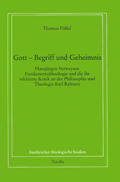 Schwerpunkte des Werkes bilden das Traditio-Axiom als formaler und materialer Einheitsgrund der Theologie, die Frage nach der Eruierung eines „Begriffs letztgültigen Sinns“ und eine hermeneutisch-kritische Auseinandersetzung mit Verweyens Auferstehungstheologie. Weiters wird die Auseinandersetzung Verweyens mit K. Rahner am Leitfaden der geübten Kritik, die sich auf den Ausgangspunkt einer transzendentaltheologischen Analyse richtet, dessen Transzendentaltheologie ausführlich aufgearbeitet Gleichzeitig werden mögliche Anknüpfungspunkte für das Gespräch zwischen der Transzendentaltheologie (Rahner) und der transzendentalphilosophischen Glaubensvergewisserung (Verweyen) aufgezeigt.