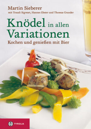 Was für Italien die Pasta ist, das sind die Knödel in Tirol. Ob als würzige Suppeneinlage, als kräftige Beilage, herzhaftes Hauptgericht oder flaumiges Dessert - Knödel spielen in der traditionellen Tiroler Küche gerne die erste Geige, und zwar in allen Variationen. Egal ob auf der Basis von Weiß- oder Schwarzbrot, Erdäpfel oder Topfen, ob g’schmackig und herzhaft oder als süße Gaumenschmeichelei: Knödel sind immer eine runde Sache. Und sie harmonieren hervorragend mit Bier. Auch das hat Tradition. Denn schon lange vor dem Wein hatte das Kochen mit Bier auch in der Tiroler Küche seinen festen Platz. Knödel und Bier bieten im Zusammenspiel ein rundum gelungenes Gaumenerlebnis. Das stellen vier Tiroler Spitzenköche, die sich alle auf ihre innovative Weise der traditionellen Tiroler Küche verpflichtet fühlen, mit ihren auserlesenen Knödelrezepten unter Beweis.