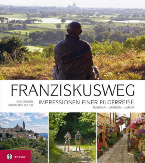 Der Franziskusweg vereint auf 350 Kilometern eine Fülle landschaftlich äußerst reizvoller Regionen – vom mystischen La Verna, über einsame, raue Hochflächen des Appenin, ins Tibertal und durch das Valle Umbra mit ihren Weinkulturen und Olivenhainen ins idyllische Hügelland der Rieti-Region. Dazu kommen uralte, malerische Berdörfer wie Spello, Trevi, Stroncone und Greccio sowie städtische Glanzpunkte wie Arezzo, Gubbio, Assisi, Spoleto – Kristallisationspunkte von Geschichte und Hort künstlerischer Schätze. Pilger wandern also auch auf den Spuren der Etrusker, der Römer, Goten, Langobarden, der Päpste, der Medicis und von Künstlern wie Piero della Francesca, Giotto di Bordone, Fra Filippo Lippi, Raffael und Pintoricchio. Die Impressionen der Autorin beinhalten Beschreibungen des Weges, der Natur und Landschaften, der franziskanischen Stätten und der Bedeutung des Heiligen für den jeweiligen Ort. Sie informiert über die Städte und Orte – mit ihrer Historie, ihren Sehenswürdigkeiten, hervorragenden Kunstwerken und ihrem Straßenleben. Sie erzählt von Begegnungen, von persönlichen Erlebnissen und inneren Erfahrungen. Mit ihrer abwechslungsreichen Kombination informativer Fakten und subjektiven Eindrücken mit zahlreichen Farbfotografien macht sie Lust auf diese besondere Pilgerreise. Ergänzt wird dieser ansprechende Bildband durch spirituelle Texte des Franziskuskenners P. Anton Rotzetters, der ein sehr persönliches Bild des Heiligen vermittelt.