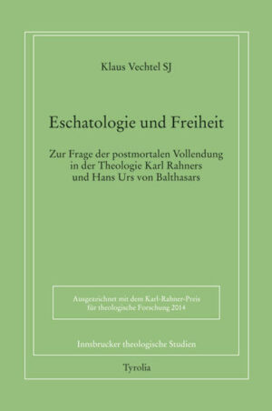 Gibt es Freiheit nach dem Tod? Die traditionelle Lehre vom Tod als dem Ende der menschlichen Freiheitsgeschichte ist im Gefolge der Neuorientierung der Eschatologie im 20. Jahrhundert fragwürdig geworden. Angesichts der Möglichkeit einer endgültigen Verlorenheit des Menschen sowie der Diskussion um eine Versöhnung von Tätern und Opfern über den Tod hinaus stellt sich die Frage nach einem heilsbedeutsamen Freiheitsgebrauch des Menschen im Vollendungsgeschehen. Die vorliegende Untersuchung geht der Frage nach der Rolle der menschlichen Freiheit im eschatologischen Geschehen nach. Mit Karl Rahner und Hans Urs von Balthasar werden dabei zwei Theologen behandelt, die für die katholische Eschatologie des 20. Jahrhunderts entscheidende Anstöße gegeben haben. Rahners anthropologisch konzipierte Eschatologie und von Balthasars theodramatische Eschatologie werden hinsichtlich ihrer Bestimmung der menschlichen Freiheit eingehend analysiert und kritisch gewürdigt. Die Untersuchung entwirft einen Lösungsansatz, der zum einen an der im Tod erreichten Endgültigkeit der Freiheitsgeschichte festhält, zugleich jedoch im Rahmen eines dialogisch verstandenen Vollendungsgeschehens auch einen eschatologisch relevanten Freiheitsgebrauch zulässt.