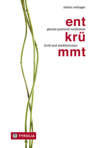 Aufrichten, befreien, Leben wagen Gebete mit Wurzeln, Worte mit Kraft In den Evangelien ist deutlich zu erkennen, wie sehr Jesus die Menschen aufrichtet-mit seinen Worten, Blicken und seiner Zuwendung. Dieses Wirken hat der österreichische Bibelwissenschaftler Walter Kirchschläger zutreffend und prägnant mit „Entkrümmung“ beschrieben. Deshalb muss auch die Art, wie man vom Glauben redet, etwas „Entkrümmendes“ haben, damit das Aufrichtende, Befreiende und Herausfordernde der christlichen Botschaft erfahrbar ist. Autor und Theologe Stefan Schlager versucht in seiner Lyrik, in seiner „Theo-Poesie“, verdichtet von, zu und mit Gott zu reden: nicht frömmelnd, nicht verstaubt, sondern zeitgemäß und lebensrelevant. In diesem Buch finden sich „Glaubensbekenntnisse und Vergewisserungen“ inmitten einer „religionsfreundlichen Gottlosigkeit“, „Gebete mit Wurzeln und Worte mit Kraft“, die die großen Gebete der Christenheit ins Heute über-setzen, „Festtags-Meditationen“, um die bewegende Botschaft der Feiertage im Kirchenjahr neu zu erschließen und „Nahrung für stürmische Zeiten“, um in den Herausforderungen der Gegenwart gut zu bestehen. Das Buch „entkrümmt“ ist eine zeitgemäße und sprachlich interessante „Ver-Dichtung“ des Glaubens