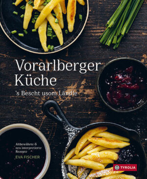 Genuss aus dem Ländle! Die Vorarlberger Küche hat eine Vielzahl an köstlichen Gerichten zu bieten, die unsere Autorin in ihrem neuen Buch zur Vorarlberger Küche mit großem Fachwissen und Liebe zum Detail vorstellt. Die Palette reicht dabei von typischen Suppengerichten wie Gerstensuppe über die Vorarlberger Klassiker Käsknöpfle und Riebel bis zu erlesenen Nachspeisenspezialitäten wie Sig-Parfait oder Funkoküachle. Neben Gerichten mit langer Tradition finden sich im Buch auch neuinterpretierte Rezepte, die das Standardrepertoire der Vorarlberger Kochkunst auf originelle Weise aufwerten. Tipps: So schmeckt Vorarlberg! Klassische Rezepte und Neuinterpretationen Eva Fischer ist eine der bedeutendsten Food-Bloggerinnen Österreichs