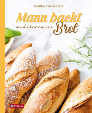 Ein Buch wie ein wunderbarer Tag am Meer Luftig-leichtes Brot mit südlichem Flair aus dem eigenen Backofen. Dieser Traum wird mithilfe des neuen Buchs von Kult- und Bestsellerautor Marian Moschen endlich wahr. Angehende und erfahrene Brotbäcker finden darin über 40 fantastische Brotrezepte rund ums Mittelmeer, für den genüsslichen Sonntagsbrunch daheim, das Mittagessen im eigenen Garten oder das Picknick mit Freunden inmitten einer Sommerwiese. Klar strukturierte und logisch aufgebaute Anleitungen lassen den Einstieg ins mediterrane Brotbacken schnell gelingen. Infos zu Original-Mehlsorten, möglichen Ersatzmehlen und den richtigen Gewürzen garantieren, dass das selbst gebackene Brot dem „Original“ aus dem italienischen Panificio in den toskanischen Hügeln oder dem Baguette aus der kleinen Boulangerie am Meer um nichts nachsteht. Ob Mailänder Schrippen zum Frühstück, französische Couronne zur Jause oder ein Pane alla perfezione, das seinem Namen mehr als gerecht wird: alles ist möglich, schmeckt und begeistert Freunde und Familie. Tipps: Über 40 köstliche mediterrane Brotrezepte Verständliche Anleitungen für Anfänger und Profis Alles über die richtigen Zutaten Der Geschmack des Südens zuhause