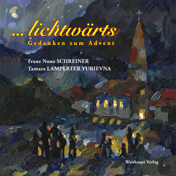 ...?lichtwärts ?- diese Sammlung von 25 Sonetten von Franz Nono Schreiner und ebenso vielen, von den Sonetten inspirierten Ölbildern von Tamara Lamperter Yurievna soll durch den Advent und hin zur Geburt Christi führen. Für diese besondere Zeit typische Augenblicke sind darin ebenso zu entdecken wie tief ins Innere jedes Menschen führende Gedanken.