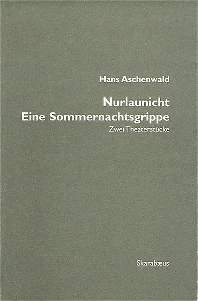 Im Zentrum des Monologs "Nurlaunicht" steht der Zauberkünstler Anton Beinengut, ein grüblerischer und sprachsensibler Außenseiter, der über das Leben, über Beziehungen und sich selbst nachdenkt. Eine tiefgründige, manchmal skurril-witzige Reflexion jenseits von Kompromissen und Mittelmäßigkeit: Lieber warm und lieber kalt. Nurlaunicht. "Eine Sommernachtsgrippe" zeigt zwei deutsche Urlauber auf dem Weg nach Italien, die einen unfreiwilligen Zwischenstop in Schwaz einlegen müssen. In diesem Stück, geschrieben anläßlich des Jubiläums 100 Jahre Stadterhebung Schwaz, zeigt sich der Autor von einer leichten, komödiantischen Seite. Mit den beiden Theaterstücken überzeugt der Lyriker Hans Aschenwald auch im dramatischen Genre mit viel Gespür für Rhythmus und Musikalität der Sprache.