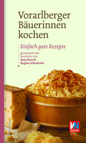 ALTHERGEBRACHTE KOCH-TRADITION VERMITTELT IN EINER NEUZEITLICHEN VOLLWERT-ERNÄHRUNG! Kochen Sie sich quer durch die original Vorarlberger Küche! Die Ernährungsexpertinnen Rosa Beer und Regina Schwärzler haben Rezepte für bekömmliche Hausmannskost und kulinarische Raritäten gesammelt - von Wälderkäsle mit Knoblauchdressing über Schmorgurken mit Grünkernfüllung bis zum Ragout von der Fluh. Natürlich dürfen auch Vorarlberger Klassiker wie Kässpätzle, Hafoloab und Riebl nicht fehlen. Bereichern Sie Ihren Speiseplan mit den vielfältigen Gerichten der bäuerlichen Küche Vorarlbergs und genießen Sie gesunde, traditionelle Gerichte. - bewährte Rezepte, leicht nachzukochen - zubereitet mit frischen Lebensmitteln aus der heimischen Landwirtschaft - Kochbuch-Klassiker in einer aufwändig ausgestatteten Neuauflage - noch mehr Rezeptideen für eine gesunde und abwechslungsreiche Küche - viele Tipps und Tricks der Vorarlberger Bäuerinnen Dieses Kochbuch gibt den Anstoß sich wieder verstärkt auf die Ursprünge unserer Lebensmittel zu besinnen und in ihrer Auswahl auch wieder mehr im Rhythmus der Jahreszeiten zu leben. Verzaubern Sie Ihre Gäste mit Gerichten und Speisen, die aus heimischen Lebensmitteln zubereitet sind! "Eure Nahrungsmittel sollten Heilmittel und Eure Heilmittel sollten Nahrungsmittel sein." Hippokrates (aus dem Vorwort)