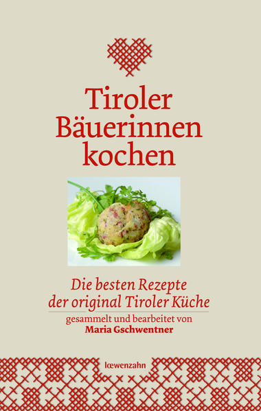 KULINARISCHE GAUMENFREUDEN AUS DEM HERZEN TIROLS! Interessieren Sie sich für die einfache und naturnahe Küche, so liegen sie mit dieser Rezeptsammlung genau richtig! Die bekannte Bäuerin Maria Gschwentner hat ausgewählte Rezepte der typischen Tiroler Küche gesammelt und nachgekocht. Von altbekannten Köstlichkeiten wie Brezensuppe oder Gerstensuppe, über Schweinsbraten und Tiroler Gröstel bis hin zu Apfelkuchen und Vollkornbrot bietet dieses Werk eine breite Palette an kulinarischen Gaumenfreuden. Liköre und Eingelegtes runden das Buch ab. - 140 ausgewählte Originalrezepte der typischen Tiroler Küche - mit regionalen Produkten - erweiterte Neuauflage - kleine Sammlung an Dialektausdrücken - Streifzug durch die Regionen Tirols - bestens geeignet als Geschenk Mit reichlich frischen Erzeugnissen aus der Region wie Butter, Topfen, Käse, Milch, Obst, Gemüse, Kräuter, Eier und Fleisch gelingt die Tiroler Bauernküche! Die Rezepte wecken Ihre Kreativität, die Tiroler Bäuerinnen zeigen verständlich und auch für Hobbyköche leicht nachvollziehbar, wie man mit wenigen Grundnahrungsmitteln vielfältige Speisen zaubern kann! "Ein großartiges Buch um die authentische Tiroler Küche kennenzulernen, besonders praktisch beim Kochen: das handliche Format!" "Die Vielfalt an Gerichten, die man aus einigen wenigen Grundnahrungsmitteln zubereiten kann, ist wirklich beeindruckend. Das Buch sollte in keiner Küche fehlen." Weitere Bücher der Autorin: "Rotholz kocht", Vielfach bewährt - die besten Rezepte der Fachschule Rotholz! "Rotholz is(s)t einfach gut", Die Rotholzer SchülerInnen des Abschlussjahrganges 2010/11 entdecken alte Speisen, kochen sie nach und machen sie wieder modern! "Das Bäuerinnen-Buffet", so gelingt das perfekte Buffet!