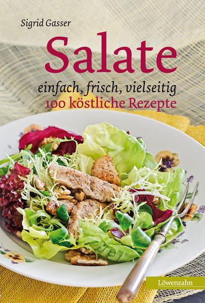 VIELSEITIGE SALATE, DIE WIRKLICH SCHMECKEN! Einfach, frisch, vielseitig - Salate sind wahre Alleskönner! Schnell und unkompliziert zubereitet, bieten sie für jeden Geschmack und Anlass das Richtige. Ob als Vorspeise, schmackhaftes Hauptgericht, kleiner Snack für zwischendurch, knackige Beilage oder fruchtige Nachspeise - sie bringen gesunde und bunte Abwechslung auf den Tisch. Die erfahrene Kochkurs-Leiterin Sigrid Gasser verrät in diesem Buch mehr als 100 köstliche Salatideen. Dabei kommen nur frische, natürliche Zutaten auf den Tisch, in 20 Kapiteln werden Rezepte zu unterschiedlichen Gemüsesorten vorgestellt: "Kartoffel - die tolle Knolle","Kraut - das ideale Wintergemüse", "mit Sellerie das Immunsystem stärken", "Kürbis - schmackhaft und gesund", "Sprossen und Keimlinge - geballte Lebenskraft"… bis hin zu einem eigenen Kapitel "Obst - bunte Vitaminbomben". - Eine vitaminreiche, kreative Rezeptsammlung für alle Salatliebhaber! - 100 schmackhafte Salat-Rezepte - altbewährte Klassiker und kreative Neukreationen - alle Rezepte vielfach erprobt - beste regionale Produkte - viele zusätzliche Tipps: für Dressings, Toppings und Gebäck, selbstgemachte aromatisierte Essige und Öle - knackig-frische Salattipps - Sigrids Lieblingsrezepte - dazu schmecken Salate besonders gut! - appetitanregende Fotos von Christian Kerber Mit den selbst produzierten Marinaden auf Vorrat gelingt ein gesundes und kalorienarmes Mittagessen ganz stressfrei! Beruf, Familie und Haushalt bringen im Alltag oft wenig Zeit für eine aufwändig vorbereitete Mahlzeit. Trotzdem wollen wir uns ausgewogen und gesund ernähren, um vital und fit zu bleiben. Hier sind die unkomplizierten und abwechslungsreichen Salatrezepte von Siegried Gasser die perfekte Lösung - für Jung und Alt. ***Lassen Sie sich von diesem Buch inspirieren: mit diesen unkomplizierten Salatrezepten wird jede Mittagspause zu einer gesunden Genussrast ohne Hektik!*** "Beim Durchblättern machen die Bilder gleich Lust darauf, die Rezepte auszuprobieren. Auch die **Rezepte zum Salat** wie verschiedene Brote oder Käsekartoffel sind sehr praktisch, alles in allem ein gelungenes Buch." "Mit den übersichtlichen Kapiteln finde ich schnell das Rezept zu dem Gemüse, das ich gerade frisch im Garten habe. Das spart Zeit, Geld und macht Spaß."