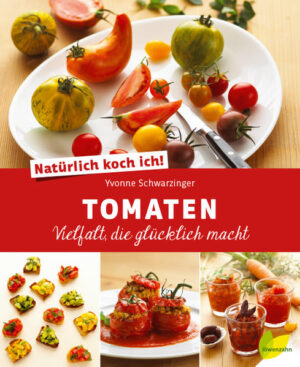 DIE BESTEN TOMATENREZEPTE! Die Farben- und Aromenvielfalt heimischer Bio-Tomaten ist einzigartig. Yvonne Schwarzinger hat sich davon inspirieren lassen und eine Rezeptauswahl mit richtig guten Basisrezepten, abwechslungsreich VERFEINERTEN KLASSIKERN, aber auch vielen NEUEN KREATIONEN zusammengestellt. Praktische Vorratsideen, sommerlich leichte Vorspeisen, aromatische Suppen, herzhafte Hauptgerichte, ja sogar süßer Nachtisch und fruchtige Drinks sind mit Tomaten möglich! Diese Rezepte machen Spaß und lassen sich zu Hause ganz einfach umsetzen. - über 50 unwiderstehliche Tomatenrezepte - kochen mit regionaler Sortenvielfalt - neue Ideen für die Verarbeitung der eigenen Tomatenernte - leicht verständliche Schritt-für-Schritt-Anleitungen - viele praktische Tipps und Tricks - TomatengärtnerInnen im Porträt - prachtvoll fotografiert von Herbert Lehmann NATÜRLICH KOCH ICH! - Die Kochbuchreihe Lebensmittel, die vor unserer Haustüre wachsen, die saisonal geerntet und frisch verwendet werden, sind die richtige Wahl für alle, denen köstlicher Geschmack und eine gesunde, nachhaltige Lebensweise wichtig sind. Unsere Kochbuchreihe zeigt, wie mit einfachen Zutaten herrliche Gerichte gelingen. ALLE BÄNDE AUS DER REIHE: Tomaten - Vielfalt, die glücklich macht! Erdäpfel - Vielfalt, die glücklich macht! Kräuter - Vielfalt, die glücklich macht! (erscheint im Frühjahr 2015)