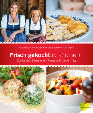 Frisch kochen tut gut und ist mit den richtigen Rezepten auch kinderleicht! Liebevoll und sorgfältig haben die begeisterten Bäuerinnen und leidenschaftlichen Köchinnen Maria Reichhalter Prader und Veronika Mahlknecht Stampfer die besten Rezepte für zu Hause ausgewählt und ihre Alltagstauglichkeit erprobt. Mit verständlichen Anleitungen und vielen praktischen Tipps gelingen die köstlichen Südtiroler Gerichte: saftige Speck-Pilz-Muffins, herzhafte Mangold-Topfen-Pressknödel, pikante Hirtenmakkaroni, feine Kalbsschnitzel mit Zitronensauce, cremiges Schokomousse an Orangenscheiben oder verführerische Kirschbusserl. -traditionelle Gerichte und neue Inspirationen -schmackhafte, bäuerliche Küche für den modernen Alltag -alle Rezepte erprobt und einfach nachzumachen -von Vorspeisen bis zu Desserts, vom schnellen Snack bis zum festlichen Menü -wertvolle Tipps aus dem Erfahrungsschatz der Autorinnen -von der Idee zur köstlichen Mahlzeit: Ratschläge zum Einkauf und zur richtigen Organisation in der Küche