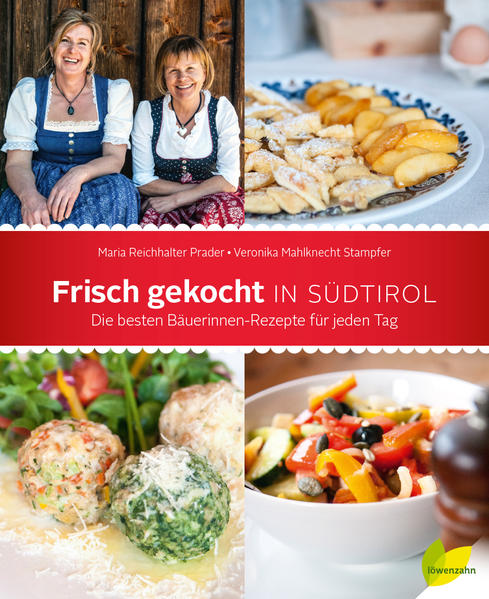 Frisch kochen tut gut und ist mit den richtigen Rezepten auch kinderleicht! Liebevoll und sorgfältig haben die begeisterten Bäuerinnen und leidenschaftlichen Köchinnen Maria Reichhalter Prader und Veronika Mahlknecht Stampfer die besten Rezepte für zu Hause ausgewählt und ihre Alltagstauglichkeit erprobt. Mit verständlichen Anleitungen und vielen praktischen Tipps gelingen die köstlichen Südtiroler Gerichte: saftige Speck-Pilz-Muffins, herzhafte Mangold-Topfen-Pressknödel, pikante Hirtenmakkaroni, feine Kalbsschnitzel mit Zitronensauce, cremiges Schokomousse an Orangenscheiben oder verführerische Kirschbusserl. • traditionelle Gerichte und neue Inspirationen • schmackhafte, bäuerliche Küche für den modernen Alltag • alle Rezepte erprobt und einfach nachzumachen • von Vorspeisen bis zu Desserts, vom schnellen Snack bis zum festlichen Menü • wertvolle Tipps aus dem Erfahrungsschatz der Autorinnen • von der Idee zur köstlichen Mahlzeit: Ratschläge zum Einkauf und zur richtigen Organisation in der Küche