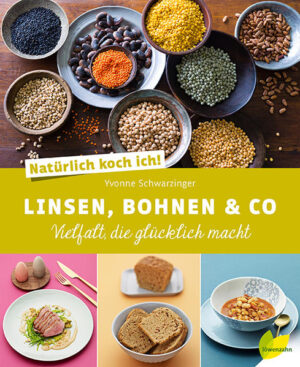 VIELE NEUE, FRISCHE UND MODERNE REZEPTE MIT HÜLSENFRÜCHTEN! Rote und gelbe Linsen, grüne und weiße Bohnen, Kichererbsen, Sojabohnen, Erbsen und auch Erdnüsse, sie und noch viele mehr gehören zur bunten Vielfalt der Hülsenfrüchte. GESUND, SCHMACKHAFT UND ABWECHSLUNGSREICH sind auch die Gerichte, die sich aus diesen NATÜRLICHEN EIWEISSLIEFERANTEN zubereiten lassen. Ihre vielseitige Verwendung in der Küche macht sie zur beliebten Zutat sowohl für die einfache Alltagsküche als auch für kreative Menüs mit mediterranen oder orientalischen Einflüssen. VIELFALT UND GENUSS FÜR ALLE SINNE Yvonne Schwarzinger hat sich von der FARBENFROHEN SORTENVIELFALT inspirieren lassen und eine KÖSTLICHE REZEPTAUSWAHL zusammengestellt, mit der cremige Aufstriche, würzige Suppen, köstliche Salate und Beilagen, viele vegetarische Köstlichkeiten, raffinierte Hauptgerichte und sogar Brote und Desserts ganz sicher gelingen. Die Bandbreite reicht von Hummus mit zweierlei Würzbutter, Erbsenrisotto mit Radieschen, Kichererbsensalat mit Melone über kross gebratene Forelle mit Püree aus Limabohnen und Petersiliensauce, Linsenbrot mit Speck und Kapern bis hin zu einer süßen Käferbohnentorte. Praktische Tipps und Kniffe für die richtige Zubereitung, Würzung und Lagerung runden dieses wunderschön gestaltete Kochbuch ab. - über 50 abwechslungsreiche Rezepte mit und ohne Fleisch - regionale Klassiker und neue Kreationen - kochen mit getrockneten und frischen Hülsenfrüchten - hilfreiche Tipps zur richtigen Verwendung und Zubereitung - wunderschön und farbenfroh bebildert von Herbert Lehmann - Snacks und Vorspeisen, Suppen, Hauptgerichte, Brote und Desserts *************************************************************************************************************** >>Ich habe erst vor kurzem meine Liebe für Linsen und Bohnen entdeckt und auf der Suche nach passenden Rezepten bin ich auf dieses kleine, feine Kochbuch gestoßen. Hier ist alles drin, was ich brauche: vor allem die Suppen gehen einfach und machen wirklich geschmacklich viel her! Da ich auch sehr viel Wert auf schöne Fotos bei Kochbüchern lege, hat mich der Blick ins Buch gleich überzeugt. Es sieht alles so gut aus, dass ich jedes Rezept ausprobieren will!>Nachdem ich bereits das Tomatenkochbuch von Frau Schwarzinger gekauft und jedes der Rezepte einfach genial gefunden habe, musste ich auch unbedingt bei den Linsen, Bohnen und Co zugreifen. Endlich mal keine verstaubten 70er-Jahre-Rezepte, mit hässlichen eintönig braunen Fotos. Hier geht’s bunt und abwechslungsreich zu und ich liebe ganz besonders, dass ich mir auch die aufwendigeren Rezepte dank der guten Beschreibung zutraue.