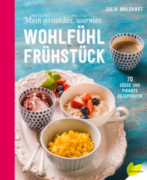 FRÜHSTÜCK, FÜR DAS SICH DAS AUFSTEHEN LOHNT Birnen-Walnuss Porridge, das an einem trüben Herbstmorgen ein warmes Gefühl im Magen erzeugt. Ein warmer Erdnuss-Bananen-Brownie, der frisch aus dem Ofen kommt und noch auf dem Teller dampft, während draußen der Regen prasselt . Indische Linsensuppe, die am Morgen schon ihren exotischen und anregenden Duft verströmt und Sie den Winter vor der Türe vergessen lässt. Oder saftige Kräuterpuffer, die Lust auf den sonnigen Tag machen. Julia Waldhart liefert spannende warme Frühstücksrezepte, die Ihnen jeden Tag versüßen werden. OB FRÜHAUFSTEHER ODER MORGENMUFFEL - MIT DIESEN REZEPTEN WIRD JEDER MUNTER! Frühstück ist die wichtigste Mahlzeit des Tages. Dass gerade warmes Frühstück besonders gesund für uns ist, war schon in der traditionellen chinesischen Medizin bekannt. Denn: eine warme Mahlzeit am Morgen regt den Stoffwechsel an, füllt die Kraftreserven auf und gibt uns ein angenehmes Körpergefühl. Es hilft uns, unsere Energie optimal zu nutzen, verhindert Heißhunger und sogar das allseits bekannte Nachmittagstief. Warmes Essen am Morgen trägt also wesentlich zu unserem Wohlbefinden bei und lässt uns mit Power in den Tag starten! MIT GUTEM GEFÜHL IM BAUCH IN DEN TAG STARTEN - UND DAS GANZ EINFACH Dass wir am Morgen nicht immer Zeit haben, ein Drei-Gänge-Menü zu zaubern, ist klar. Darum sind die Rezepte nicht nur unglaublich lecker und energiebringend, sondern gehen auch ruck, zuck und ganz einfach. So können Sie schon am Morgen genießen und den Tag richtig beginnen. Lassen Sie sich von der Vielfalt warmer Frühstücksideen überraschen und genießen Sie das gute Feeling, das Sie durch den ganzen Tag begleiten wird. Denn warmes Frühstück bedeutet vor allem eins: sich Wohlfühlen! - Schon morgens genießen: 70 süße und pikante Rezepte - Warme Frühstücksideen zum Wohlfühlen - Rezepte, die Kraft für den ganzen Tag geben - Große Vielfalt: vom Milchreis über Polenta bis hin zur Misosuppe - Einfach umzusetzen und schnell zubereitet - Wunderschön bebildert und illustriert "Beim warmen Frühstück sind der Fantasie keine Grenzen gesetzt, probieren Sie alles aus! Und das Beste: Sie werden sehen, wie gut es dem Körper tut!" Julia Waldhart