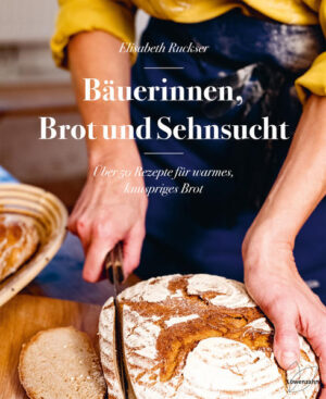 *Dieses Buch wird klimapositiv hergestellt, cradle-to-cradle gedruckt und bleibt plastikfrei unverpackt. MEHL, WASSER, SALZ UND LIEBE - UND SONST NICHTS. KLINGT GUT, ODER? Ein faszinierender Brot-Trip - oder was freilaufende Gänse und üppige Gemüsegärten mit Brotbacken zu tun haben? Für die meisten wahrscheinlich nicht viel. Wer sich aber mit Elisabeth Ruckser auf die Reise begibt, darf sich nicht nur auf MEHR ALS 50 LIEBLINGSREZEPTE, sondern auch auf viele INSPIRIERENDE GESCHICHTEN freuen: von MODERNEN BÄUERINNEN, die BROTBACKEN auf eine ganz neue Art interpretieren. BROTBACKEN IST MEHR ALS EIN HANDWERK. ES IST EINE LEBENSEINSTELLUNG. So wie Franziska Krimmel, die sich das Anstellgut für den Sauerteig zwar ganz klassisch von ihrer Oma holt - beim Backen aber ERFRISCHENDE ZUTATEN wie Kürbis, Feta oder Rosmarin-Thymian-Butter verwendet. Bei Isabella Kerschbaumer dreht sich eigentlich alles um Hühner, aber wenn die versorgt sind, lässt es sich auch einmal entspannt verreisen und REZEPTIDEEN SAMMELN: von Kanutouren in Schweden hat sie etwa spezielle Lagerfeuerbrote mit Heidelbeeren mitgebracht. Wie ein Bauernhof in der Zukunft aussehen könnte? Das zeigt ein erfolgreiches Gemeinschaftsprojekt von fünf begeisterten Brotliebhabern. Jede*r packt mit an, das Getreide wird selbst angebaut, in der eigenen Mühle vermahlen und in der Backstube werden schnurstracks WUNDERBARE BROTE daraus, wie zum Beispiel ein Baguette mit Balsamico oder ein Roggenmischbrot mit Dinkel. Allein Brot zu backen ist dir zu langweilig und GEMEINSAMES KOSTEN UND GENIESSEN sowieso dein Ding? Dasselbe haben sich vier Brot-Bäuerinnen gedacht: Sie treffen sich einmal im Monat im Dorfzentrum und backen dort im eigens dafür gebauten Holzofen groß auf. WERDE AUCH DU ZUM*ZUR EIGENBRÖTLER*IN! Wer die Portraits der Protagonist*innen liest, spürt sie sofort, die LEIDENSCHAFT, die sie allesamt fürs Brotbacken und für die NATUR haben. Für sie ist es mehr als reine Lebensmittelbeschaffung - es ist eine LEBENSEINSTELLUNG. Auch du kannst es nun kaum erwarten, das MEHL IN DEINEN HÄNDEN ZU SPÜREN, es mit Wasser und Salz zu einem Teig zu vermischen, diesen zu kneten und deine KÜCHE MIT KÖSTLICHEM DUFT zu FÜLLEN? Mit den Rezepten dieser Bäuerinnen gelingt dir eines ganz gewiss: Brot! - Backe, backe … Brot: Verwandle deine Küche in eine Brotbackstube - MIT ÜBER 50 LIEBLINGSREZEPTEN wie helle Dinkelbrötchen, Roggenvollkornbrot oder Müsli-Heidelbeerbrot - Brotbacken ist ein Gefühl! Das Mehl durch die Hände rieseln lassen, den Teig kneten und wirken, mit allen Sinnen zur Ruhe kommen und vor allem: IN WARMES, KNUSPRIGES BROT BEISSEN! - WIE BÄUERINNEN HEUTE LEBEN: ob auf Gemeinschaftshöfen, mit Angus-Rindern oder als Winzerinnen - aber ganz bestimmt immer mit Brot! - Beste Bio-Zutaten, ein bisschen Liebe und ganz viel Begeisterung - das ist alles, was in die Teigschüssel darf: ÜBER LEBENSMITTEL, ZUBEREITUNGSARTEN, REZEPTIDEEN