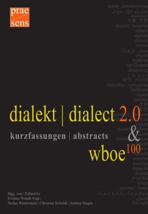 dialekt | dialect 2.0 & wboe100. kurzfassungen | abstracts | Bundesamt für magische Wesen