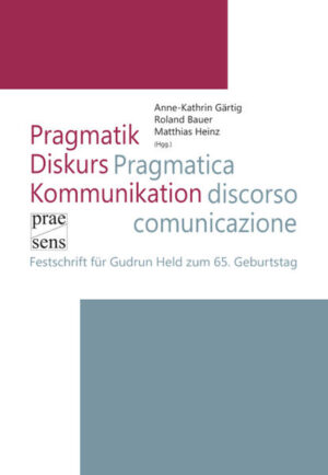 Pragmatik  Diskurs  Kommunikation | Pragmatica  discorso  comunicazione | Bundesamt für magische Wesen