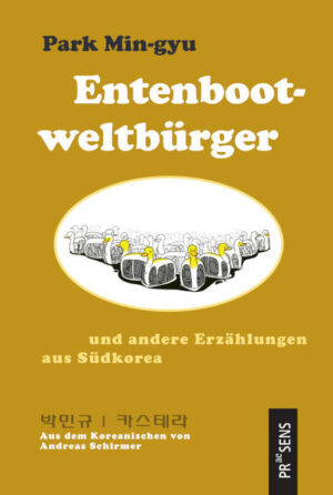 Der 2005 erstveröffentlichte Erzählband »Entenbootweltbürger« (Original: »Castella«) behauptet einen Fixplatz auf dem Tisch für die Top-Longseller der Gegenwartsliteratur, den es in jeder südkoreanischen Buchhandlung gibt. Die zehn Geschichten dieses Bands umkreisen tiefsitzende Probleme, an denen sich innerhalb der letzten eineinhalb Jahrzehnte nicht viel gebessert hat. Park Min-gyu erzählt von diesen Schieflagen und Übelständen aber auch auf unerhörte Art. Das vermeintlich sattsam Bekannte und zum Überdruss Ausdiskutierte wird so wieder interessant, die Abstumpfung aufgehoben. Von Anfang an eine Sensation, gilt dieser Dauerbrenner schon jetzt als bestimmt bleibender Klassiker der koreanischen Literatur des 21. Jahrhunderts.