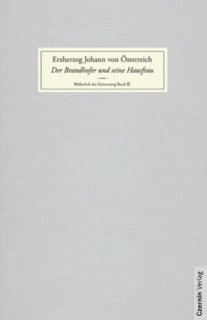 „Der Brandhofer und seine Hausfrau“ aus der Feder von Erzherzog Johann führt in die Historie der Habsburger, festgemacht an Johanns Verbindung zu einer einfachen Frau aus dem Volk, Anna Plochl, der Ahnmutter der Grafen Meran. Was gibt es Schöneres als Liebesgeschichten? Und welche sind ergreifender als jene mit Happy End? Vielleicht ist das die Hauptursache, weshalb die Geschichte des österreichischen Erzherzogs Johann (1782-1859) und der Ausseer Postmeisters-Tochter Anna Plochl (1804-1885) seit Generationen die Menschen bewegt - eine Geschichte, die, bereits zu Lebzeiten der beiden, oft genug verkitscht wurde und die den Geist von Romantik und Biedermeier atmet, als sei sie nur deswegen in Szene gesetzt worden. Erzherzog Johann, das in Florenz geborene dreizehnte Kind des Großherzogs der Toskana, Pietro Leopoldo, und späteren Kaisers Leopold II. sowie der Maria Luisa von Spanien hat diese Geschichte im Frühjahr 1850 geschrieben, nur wenige Wochen, nachdem er sein Amt als deutscher Reichsverweser in Frankfurt am Main niedergelegt hatte und in seine steirische Heimat zurückgekehrt war. Es dauerte aber achtzig Jahre, bis sie zum ersten Mal, mit Zustimmung der Nachfahren, veröffentlicht wurde - ein Dokument „reinster, lauterster Menschlichkeit“, wie der damalige Herausgeber der Erzählung, Alfred Wokaun, schrieb.