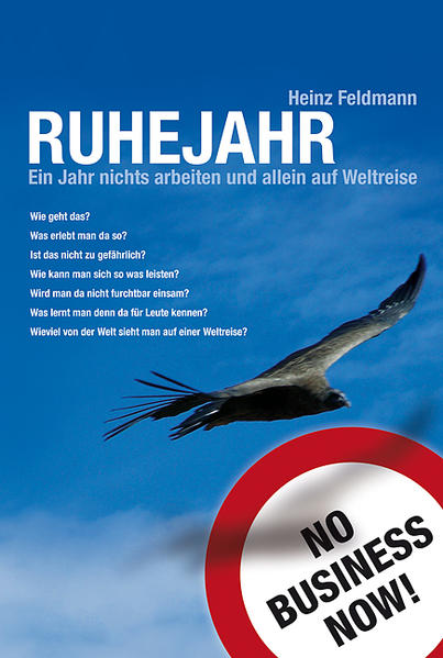 „Kehren Sie nach dem Urlaub nicht mehr zur Arbeit zurück – Plädoyer für ein Ruhejahr in der Lebensmitte“, betitelte Helmut Gansterer vor Jahren einen Essay. Heinz Feldmann nahm sich diese Anregung zu Herzen. Nach einer erfolgreichen Berufskarriere und der Aufgabe als Alleinerzieher für seinen Sohn träumte der Unternehmer Feldmann davon, ein Jahr lang alle Arbeit ruhen zu lassen und auf Weltreise zu gehen. Der Spagat zwischen Privatleben und Beruf brachte ihn mehr als einmal an seine persönlichen Grenzen. Als der Sohn dann 18 wird und die Firma gut läuft, ist es endlich soweit. Es ist das Buch über ein Ruhejahr, über eine Reise um die Welt, die auch eine Reise ins eigene Ich wird – mit allen Höhen und Tiefen. Jetzt kann er herausfinden wie es ist, wenn der Wunschtraum plötzlich wahr wird: Dem Stress des Alltags zu entfliehen, ohne fixe Ziele und Termine als „Backpacker“ mit einem 20kg Rucksack für ein Jahr auf Reisen zu gehen.