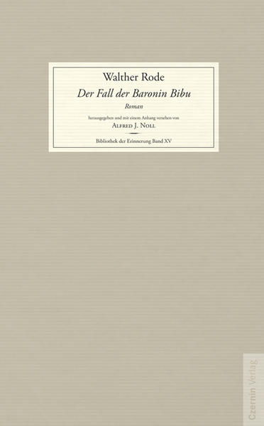 Walther Rodes Roman erzählt das Leben einer Wiener Schauspielerin, die zur Zeit des Ersten Weltkrieges einen Baron heiratet und mit ihm in die Provinz an den Attersee zieht. Schnell beginnt sie sich auf dem Land zu langweilen und übersiedelt nach Salzburg, während der Baron im Ausland weilt. Unfreiwillig wird sie in den Strudel der Nachkriegsereignisse gezogen. Ihr Versuch, sich zu emanzipieren, ist zum Scheitern verurteilt.