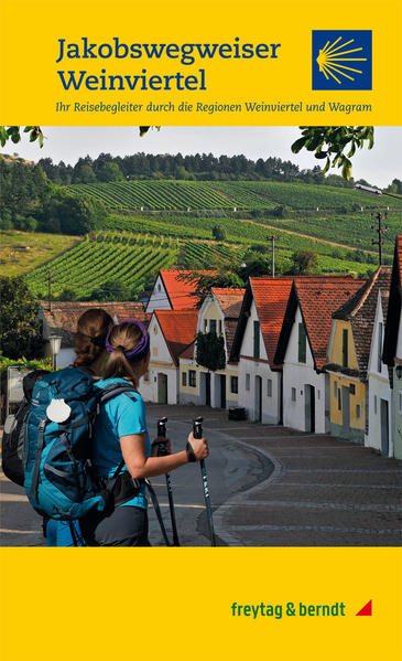 Eine besondere Art, die Beschaulichkeit des Weinviertels mit all seinen naturräumlichen und kulturellen Facetten zu erleben, ist das Pilgern am Jakobsweg Weinviertel. Mit seiner Unaufdringlichkeit bietet sich das Weinviertel als perfekter, stiller Begleiter beim Pilgern an. Wer sich auf den eigentlichen Sinn des Pilgerns konzentrieren möchte findet in der weiten Landschaft des Weinviertels Ruhe und Abgeschiedenheit um ganz bei sich zu sein und die Einfachheit und Bodenständigkeit der Gegend zu genießen. Im Nordosten Österreichs schlängelt sich der Jakobsweg Weinviertel auf einer Streckenlänge von rund 153 km durch die Regionen Weinviertel und Wagram. Weingärten, malerische Kellergassen und vier Jakobskirchen säumen den Weg, der sich in sechs Tagesetappen ideal begehen lässt. Wander- und Pilgerführer Tourenkärtchen 1:35.000 Reise-Infos von A bis Z Etappen-Infos mit Tipps Stempelfelder Verdeckte Spiralbindung Übersichtskarte Die 25 Jakobsweggemeinden werden in einem eigenen Kapitel vorgestellt. Streckenführung Auf dem Jakobsweg Weinviertel durchwandert man die Region entlang einer 2010 eröffneten Strecke, die von Drasenhofen nahe der tschechischen Grenze nach Krems an der Donau führt. Hier trifft der Pilgerweg auf die österreichische Hauptroute. Der Jakobsweg Weinviertel ist in sechs Tagestappen unterteilt, die bis auf die kürzere erste Etappe etwa zwischen 25 und 30 km lang sind. Entlang der Route finden sich vier Jakobskirchen die zur Einkehr einladen. Eine Variante startet in Tschechien im kleinen historischen Städtchen Mikulov und schafft so eine Verbindung zum Jakobsweg Südmähren. 6 Tagesetappen Etappe 1: Drasenhofen (Mikulov) - Falkenstein - Poysdorf Etappe 2: Poysdorf - Mistelbach - Garmanns (Asparn an der Zaya) Etappe 3: Garmanns (Asparn an der Zaya) - Leiser Berge - Großrußbach Etappe 4: Großrußbach - Michelberg - Stockerau Etappe 5: Stockerau - Kirchberg am Wagram Etappe 6: Kirchberg am Wagram - Krems an der Donau