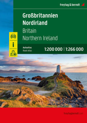 Der Autoatlas Großbritannien - Nordirland 1:200.000 - 1:266.000 ist der ideale Begleiter für alle, die mit dem Auto unterwegs sind und dabei nicht nur die Hauptstraßen und Autobahnen nutzen möchten. Er ist ideal für die Planung und erweist sich auch während der Reise als unverzichtbare Orientierungshilfe. Mit dem detaillierten Kartenbild und dem genauen Maßstab lassen sich auch weniger befahrene Nebenstraßen entdecken, die in Übersichtskarten meist gar nicht eingezeichnet sind. Informationen zum Straßenatlas Großbritannien - Nordirland Großbritannien - Nordirland 1:200.000 - 1:266.000 Spiralbindung Camping- und Stellplätze Touristische Informationen Ortsregister 64 Innenstadtpläne 328 Seiten, Format 22,5 x 30 cm Der ideale Autoatlas für Großbritannien und Nordirland Das dichte Straßennetz ist exakt abgebildet und viele Ausflugsziele sind in der Karte eingezeichnet. Auto- und Motorradfahrer schätzen die exakte Kartographie besonders für die Planung und Orientierung vor Ort. Damit die Reise auch mit Wohnmobil, Wohnwagen oder Camper gut planbar ist, sind alle Camping- und Stellplätze im Atlas eingezeichnet. Spiralbindung Der Autoatlas Großbritannien und Nordirland ist besonders komfortabel in der Handhabung da er sich durch die Spiralbindung bequem aufklappen lässt. So bleibt die gewünschte Seite auch während der Fahrt immer geöffnet. Innenstadtpläne Mit den 64 enthaltenen Cityplänen kann man sich in den Städten gut orientieren, darunter etwa Liverpool, London, Manchester, Bristol und Edinburgh.