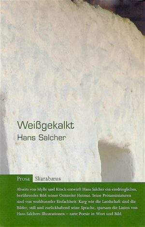 Weißgekalkt ist das Heimathaus von Hans Salcher in Osttirol, grob und uneben ist seine Fassade, voller Geheimnisse, Überraschungen sein Inneres - wie das Land, in das es gebaut ist, und wie die Menschen, die darin leben. Der Autor umkreist sie in seinen Prosaminiaturen, skizziert sie mit einem sanften Lächeln und einem liebevollen, scharfen Blick. Hans Salcher verzichtet in seiner Prosa auf alle unnötigen Beigaben und allen Schmuck, der vom Wesentlichen ablenkt - jedes Wort, das er verwendet, sitzt, jeder Strich in den Zeichnungen ist richtig gesetzt. Abseits von Idylle und Kitsch entwirft Hans Salcher so ein eindringliches, berührendes Bild seiner Heimat. "Die Sprache dieser Prosaminiaturen ist von wohltuender Einfachheit. Sie erinnert an die kunstvolle Kurzprosa norbert c. kasers, die auch von einer fotografisch genauen Wahrnehmung ihre Faszination bezieht. In solchen Sätzen stimmt jedes Wort und steht am richtigen Platz. Nur das Allernötigste kommt zur Sprache. Diese Reduziertheit konzentriert die Bilder und macht sie eindringlich." Christine Riccabona, Literaturhaus am Inn