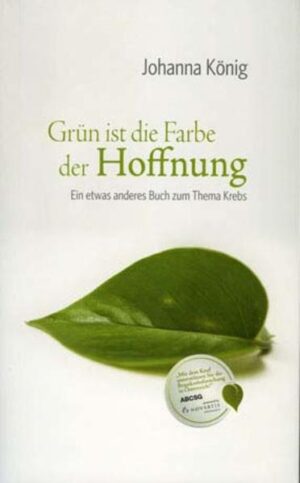 Im November 2006 wurde bei einer Kontrolluntersuchung bei Johanna König Brustkrebs diagnostiziert. "Mitten im Leben, mitten in das pulsierende Dasein kracht die Diagnose Brustkrebs herein und schert sich keinen Deut darum, ob Du verzweifelt darüber bist, Angst hast und dich allein fühlst. Ich wollte. leben, ja, das wollte ich noch. Das will ich immer noch." Die Erzählung richtet sich nicht nur an Betroffene und deren Angehörige, sondern grundsätzlich an all jene Menschen, die in schwierigen Situationen Hoffnung suchen, an sie glauben und nicht aufgeben wollen.