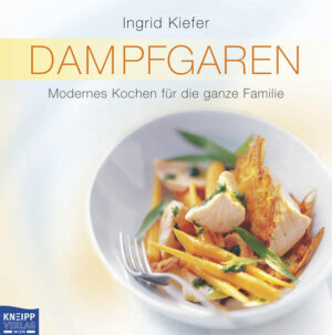 Dampfgaren ist eine besonders schonende Zubereitungsart. Sie hat ihren Ursprung in der chinesischen Küche und ist seit langer Zeit bekannt. Viele wertvolle Inhaltsstoffe wie Vitamine, aber auch natürliche Aromastoffe bleiben durch das Dampfgaren erhalten. Dadurch werden die Speisen äußerst schmackhaft und sind ernährungsphysiologisch besonders wertvoll. Die Gerichte können auch sehr kalorienarm zubereitet werden, da man auf die Zugabe von Fett verzichten kann. Ingrid Kiefer widmet ihr neues Kochbuch diesem Trendthema und zeigt, welche Vielfalt an Gerichten sich im Dampfgarer zubereiten lassen. Die erprobten Rezepte sind gesund, kalorienarm und genussvoll - mit einem Wort: die Basis einer modernen, leichten Küche.